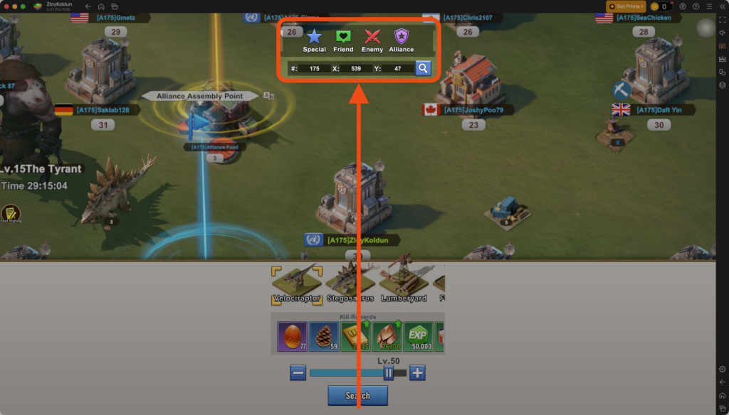 Notice the box that appears at the top of your screen with options.