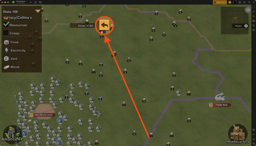 Click the return arrow.